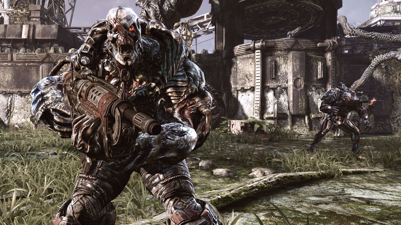 Illustration for article titled Gears Of War 3 Screens Give Marcus Time To Check Out The Ladies
